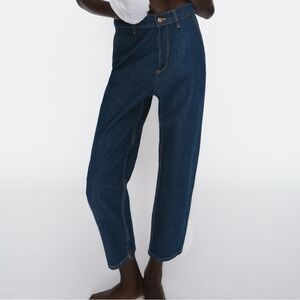 Zara dark barrel leg Jeans